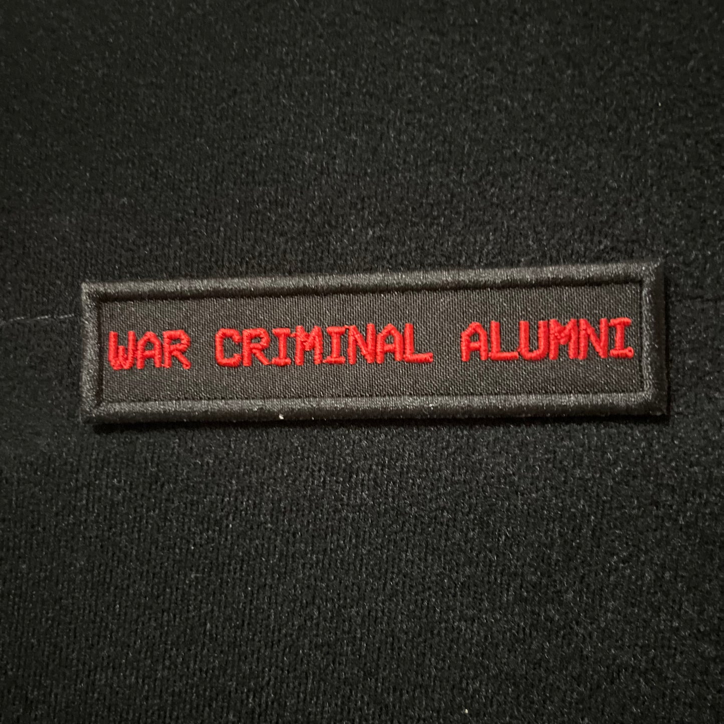 WAR CRIMINAL ALUMNI PATCH